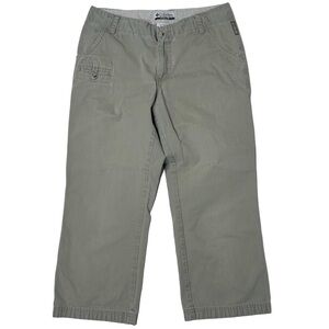 Columbia Women’s Capri Pants Outdoor‎ Casual Cropped Pantacourt Olive Green Sz 6